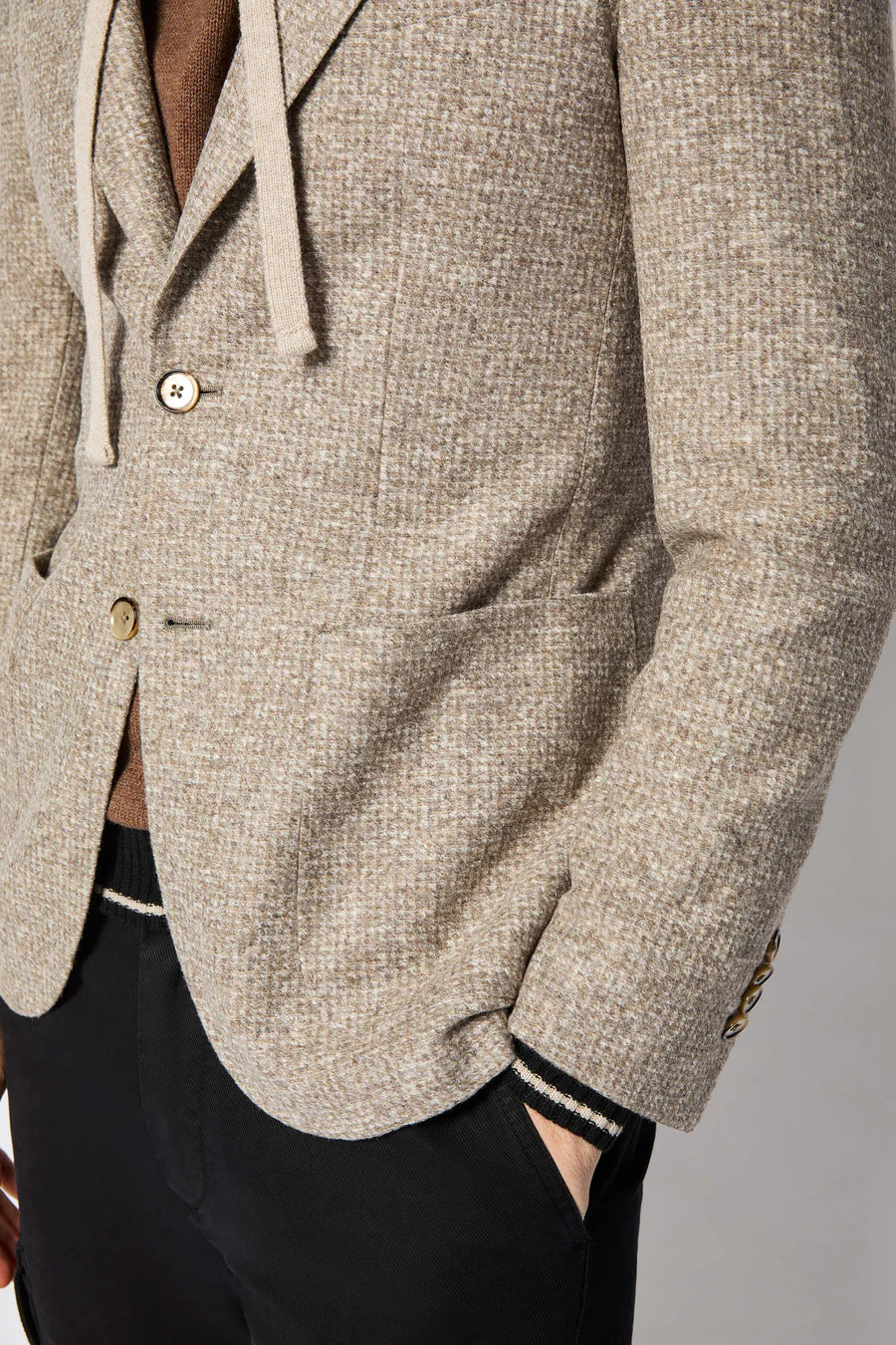 L.B.M. 1911 Giacca in Jersey beige