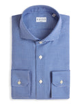 Xacus Camicia Collo francese Fantasia Armaturato Blu navy