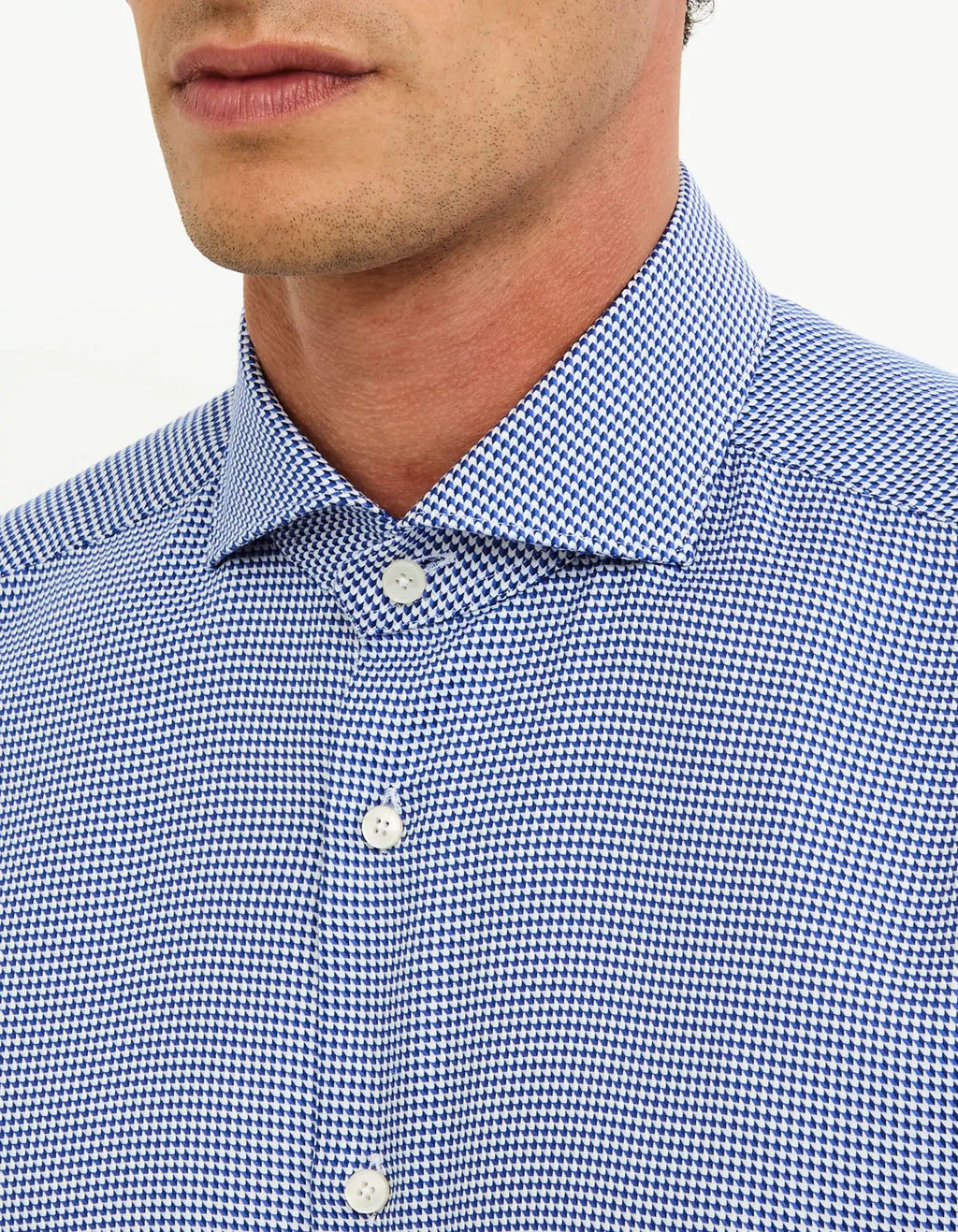 Xacus Camicia Collo francese Fantasia Armaturato Blu navy