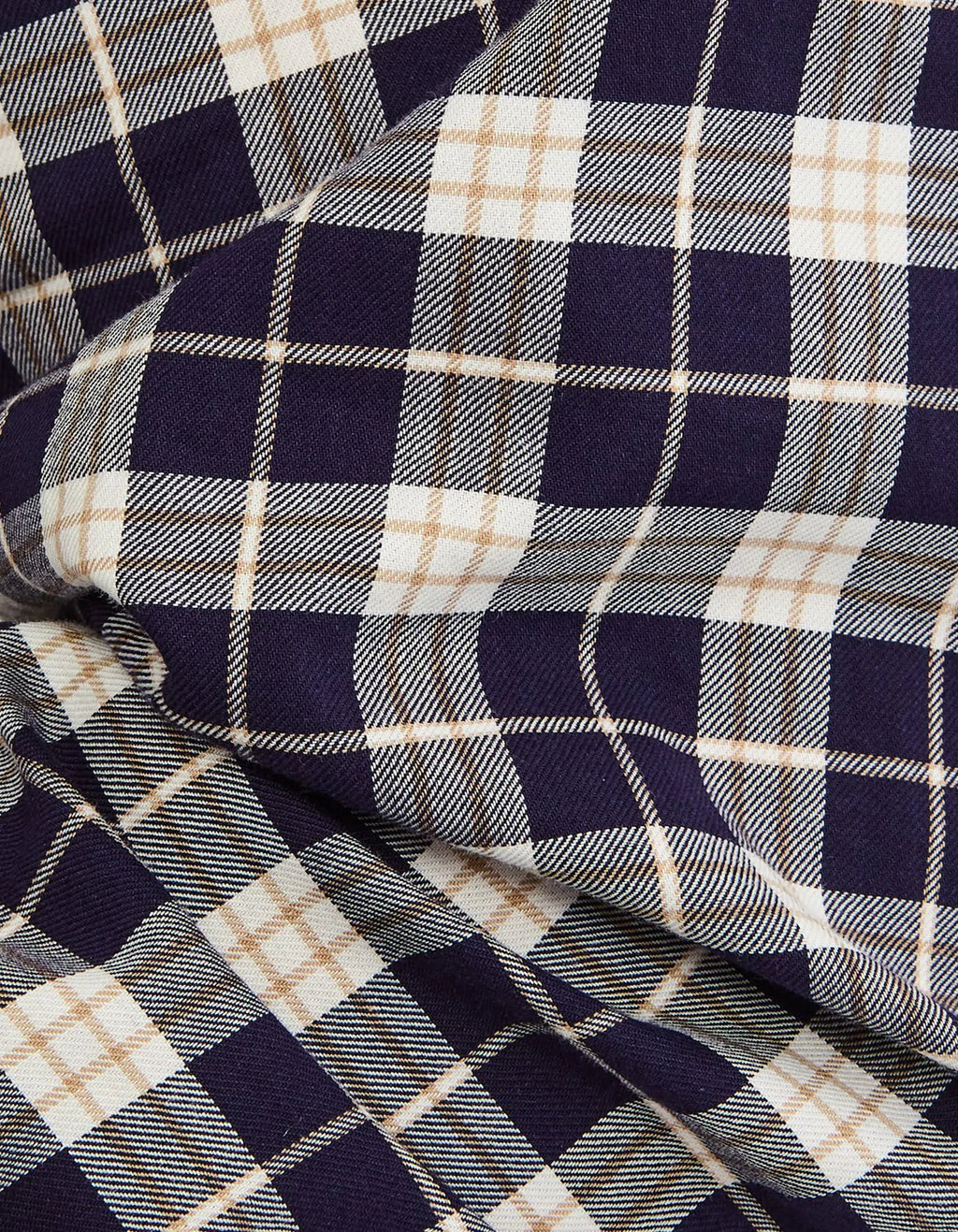 Xacus Camicia Collo button down quadri twill