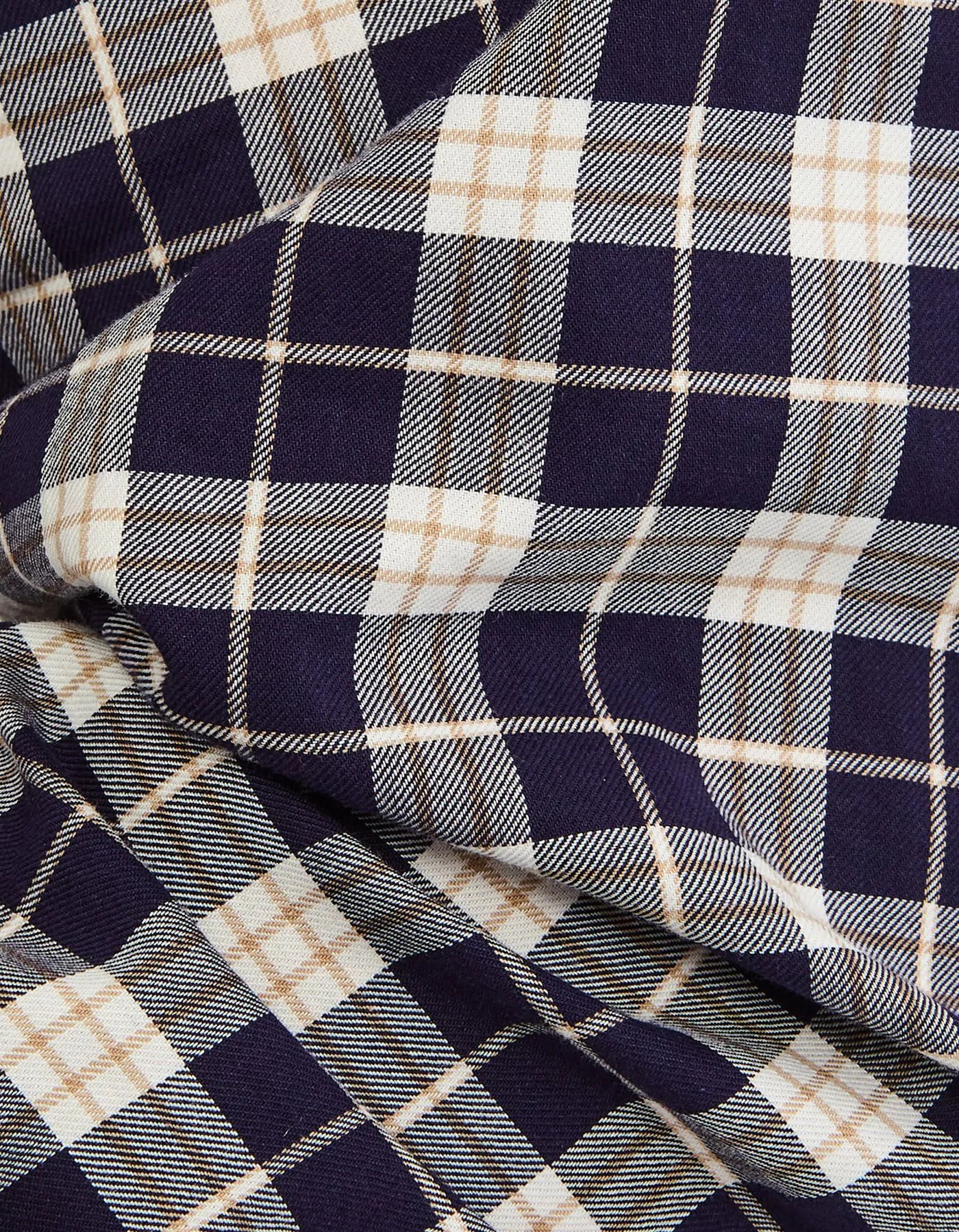 Xacus Camicia Collo button down quadri twill
