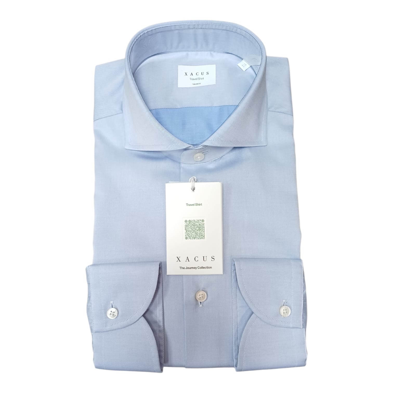Xacus Camicia collo francese Tinta unita twill
