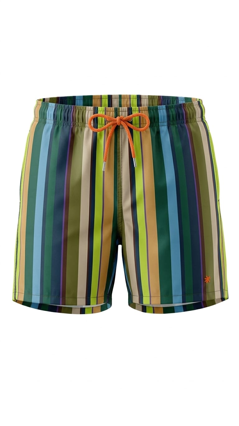 Gallo boxer mare uomo righe multicolor blu