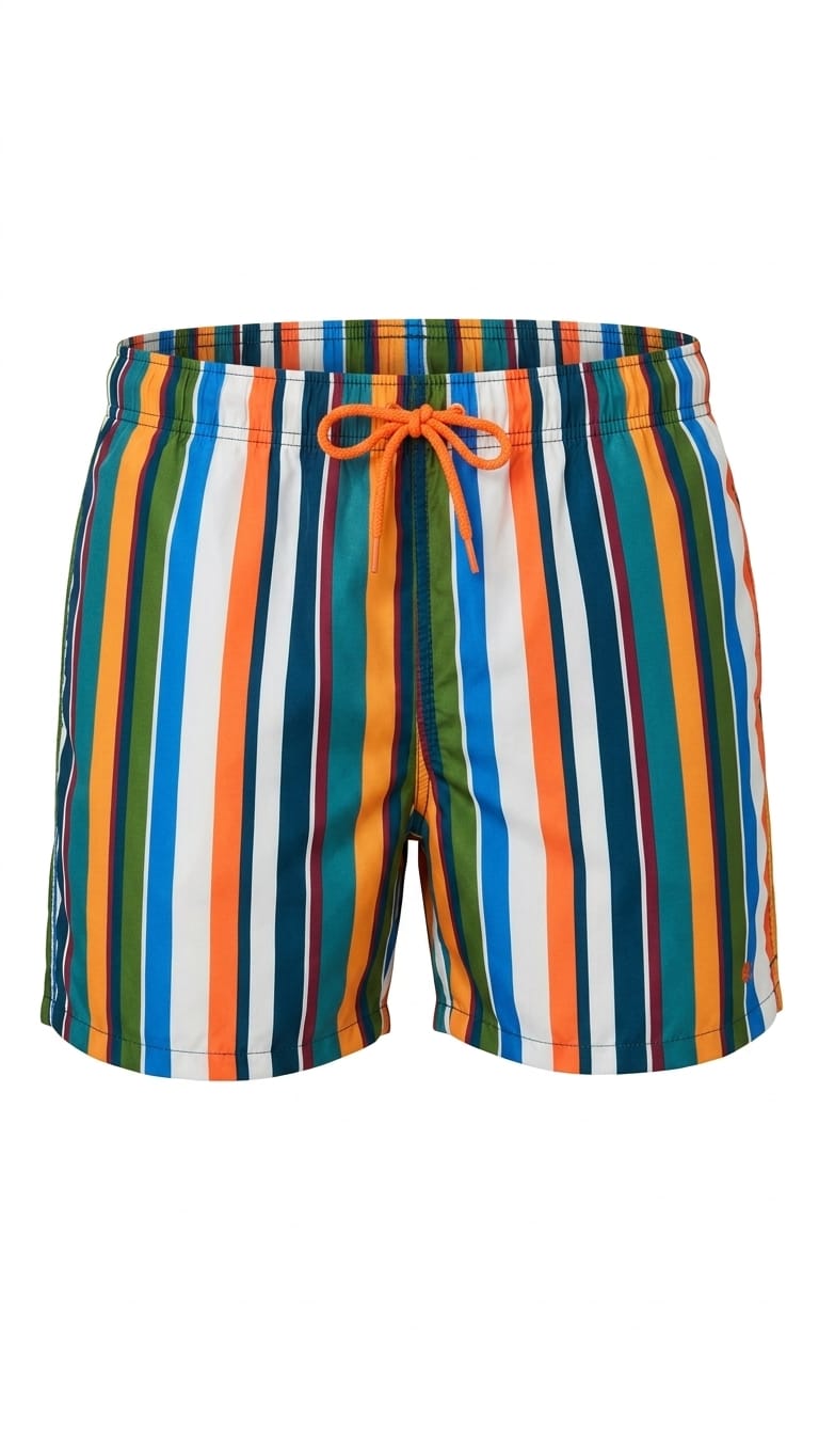 Gallo boxer mare uomo righe multicolor blu