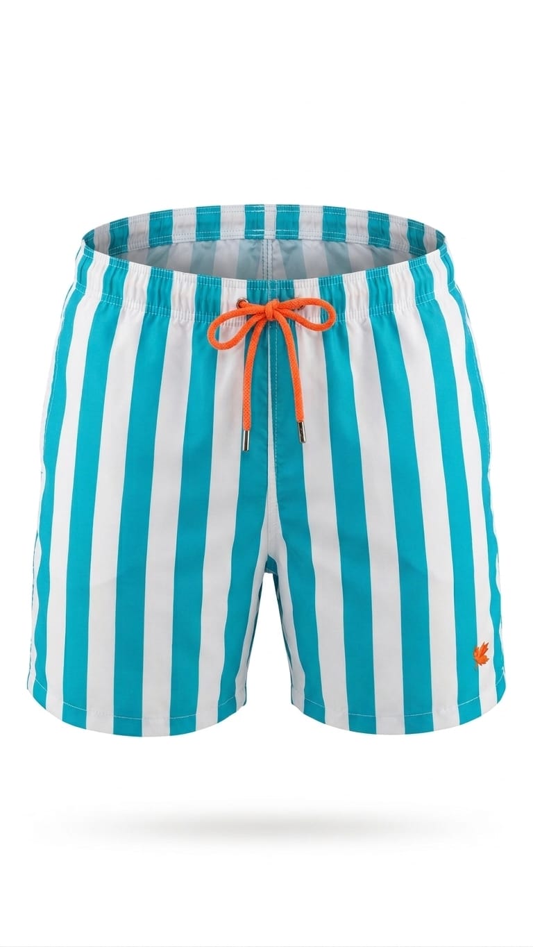 Gallo boxer mare uomo righe bicolore blu