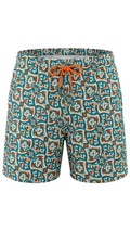Gallo Boxer mare fantasie maioliche