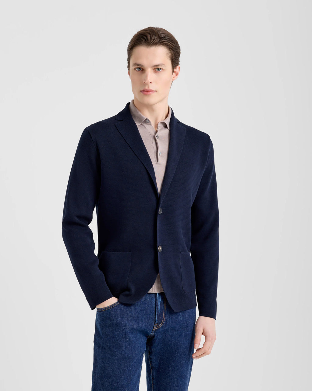 Filippo De Laurentiis Giacca monopetto cotone crèpe