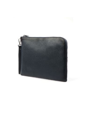 Alberto Luti Pochette uomo anticato in pelle
