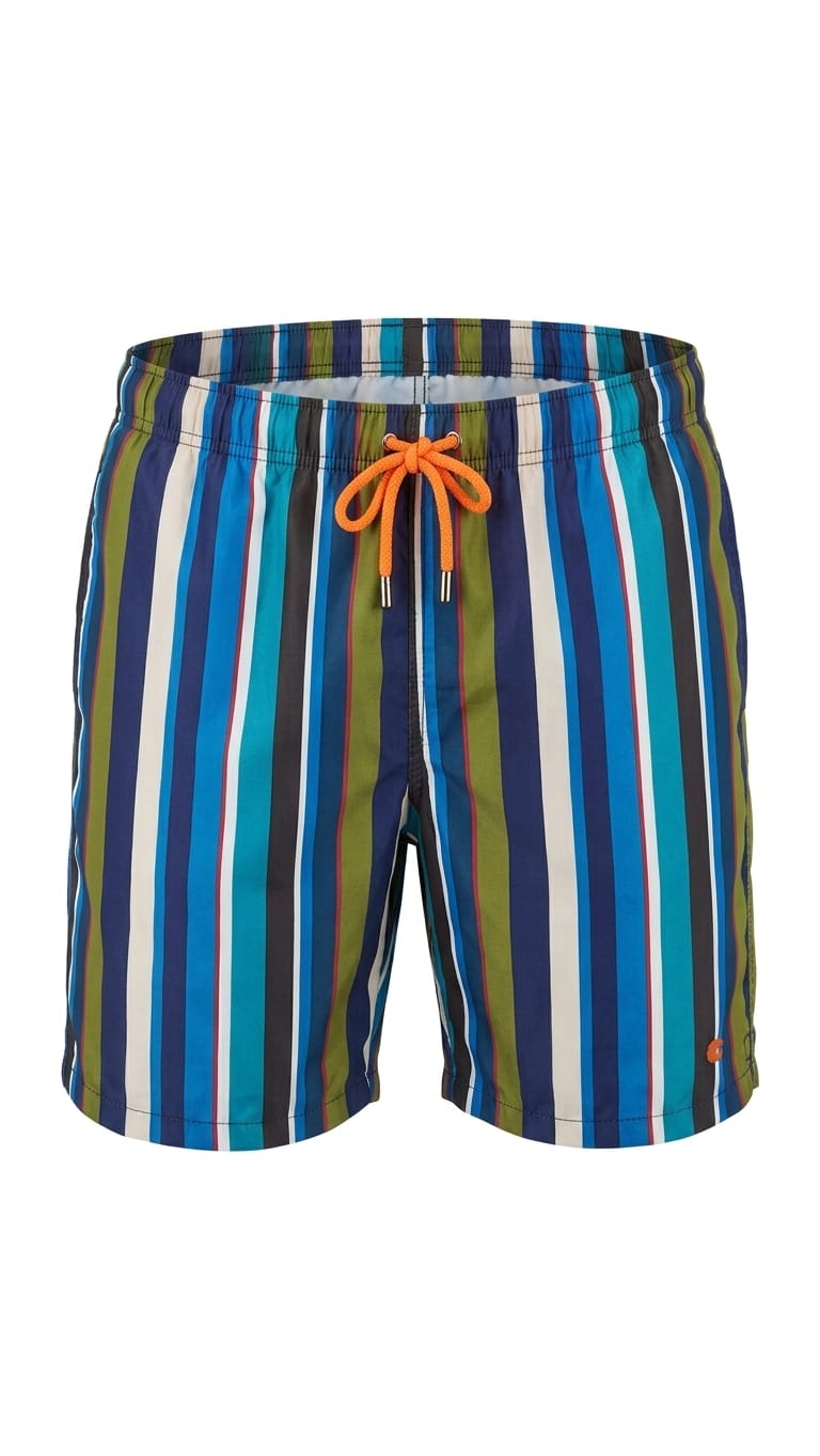 Gallo boxer mare uomo righe multicolor blu