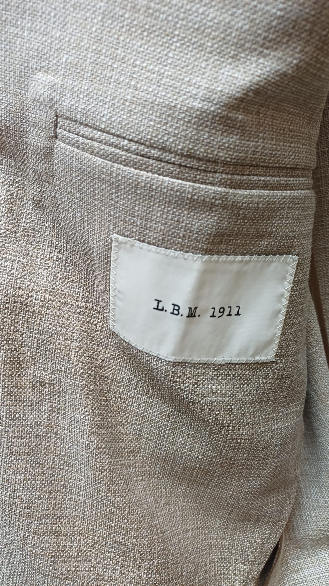 L.B.M. 1911 Giacca armaturata lana, cotone e seta.