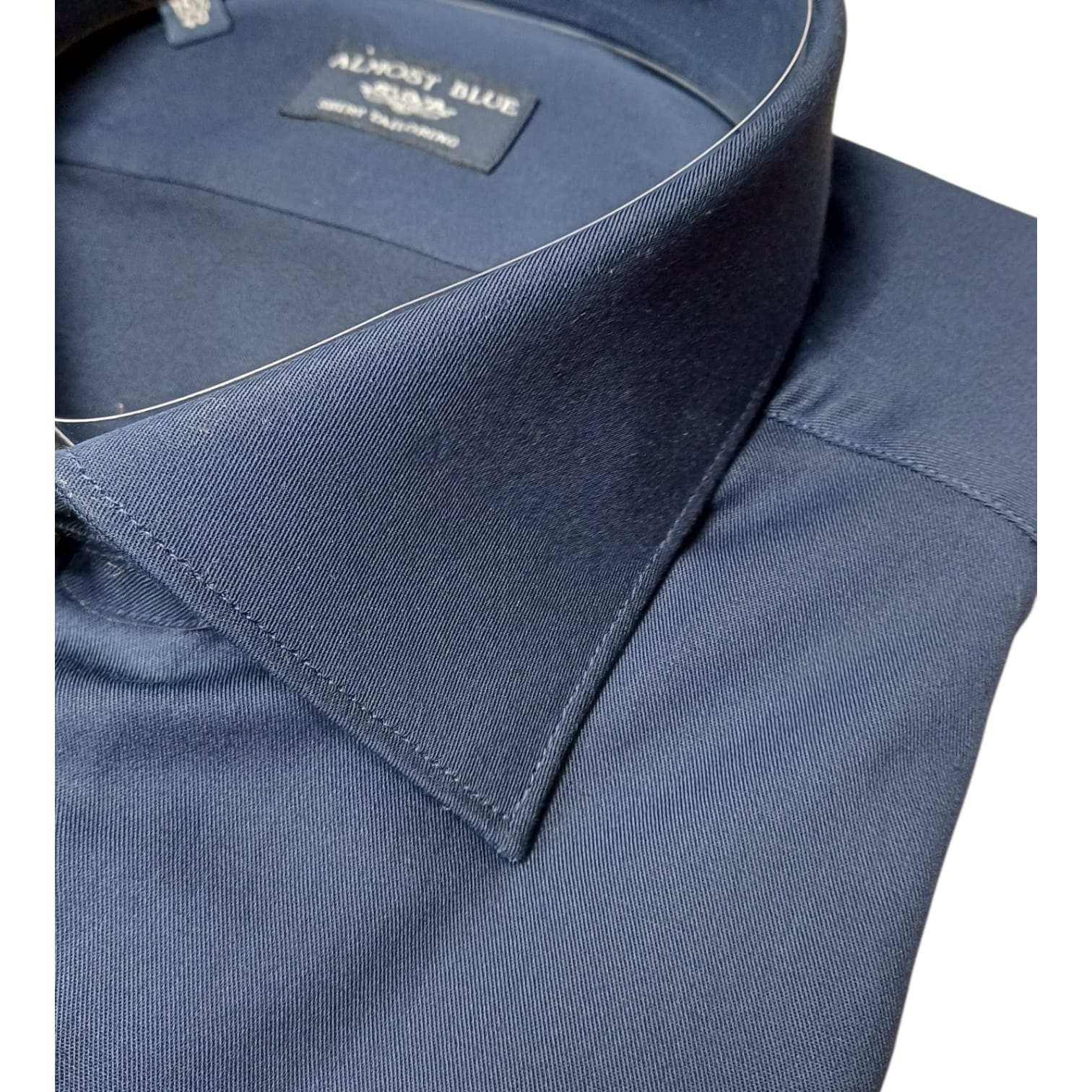 Camicia Almost Blue Twill tinta unita
