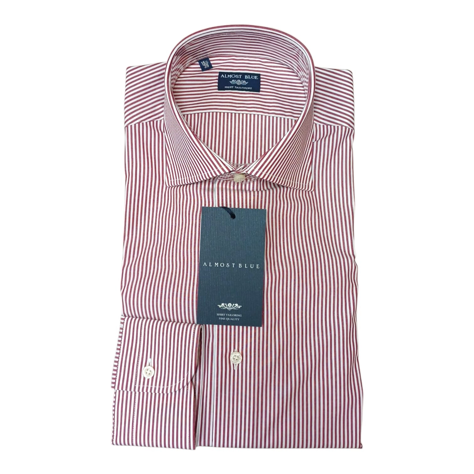 Camicie Almost blue riga larga collo francese