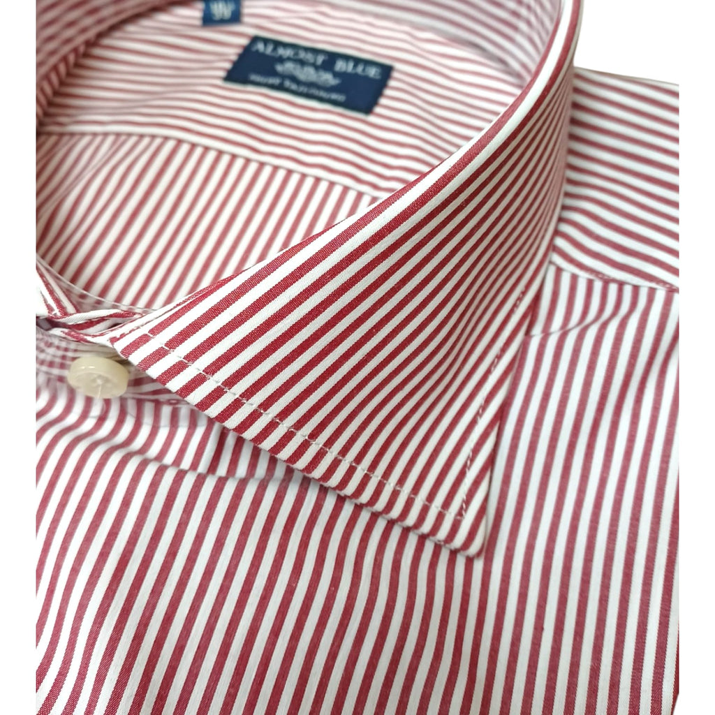 Camicie Almost blue riga larga collo francese