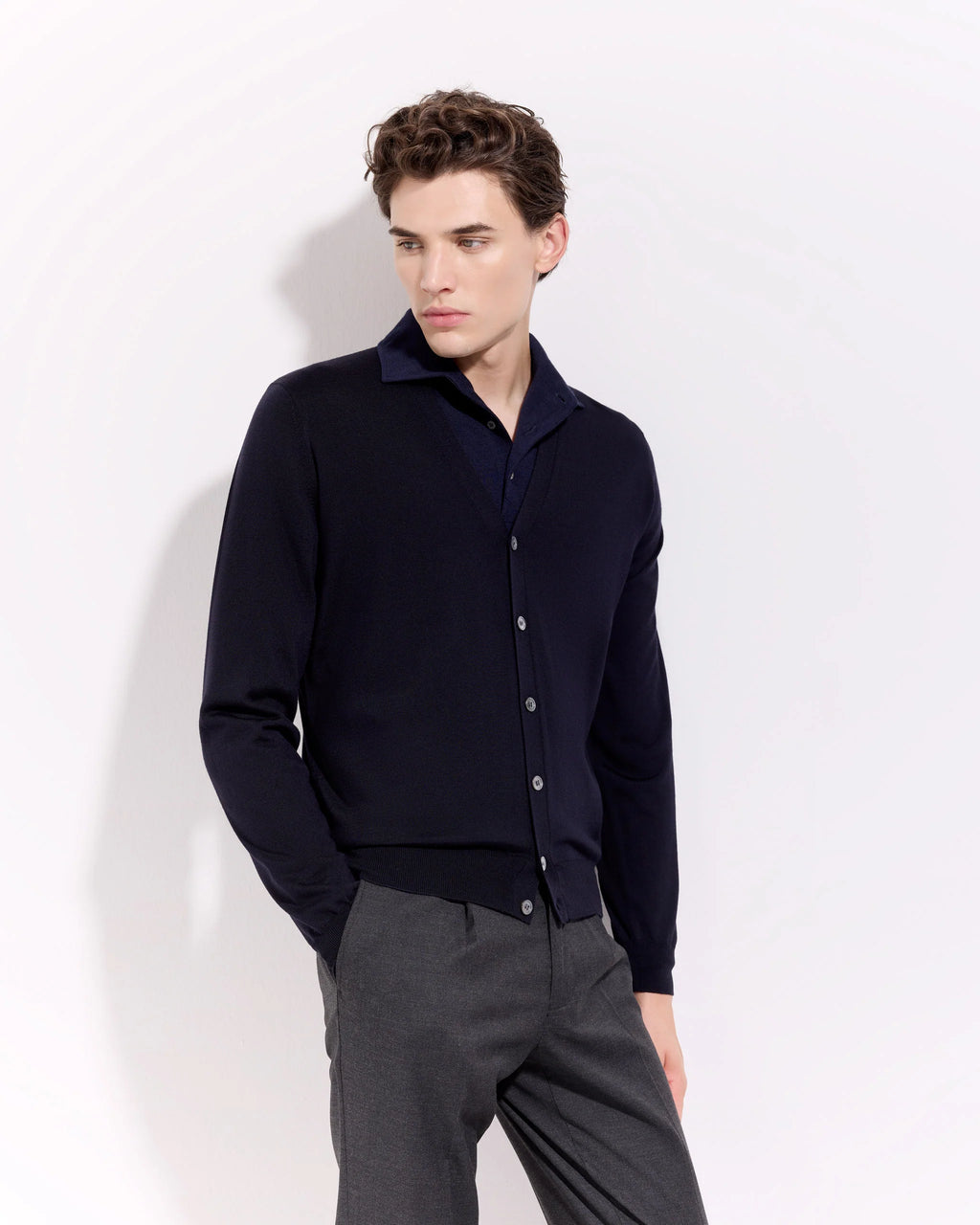 Fillippo De Laurentiis cardigan lana e cashmere
