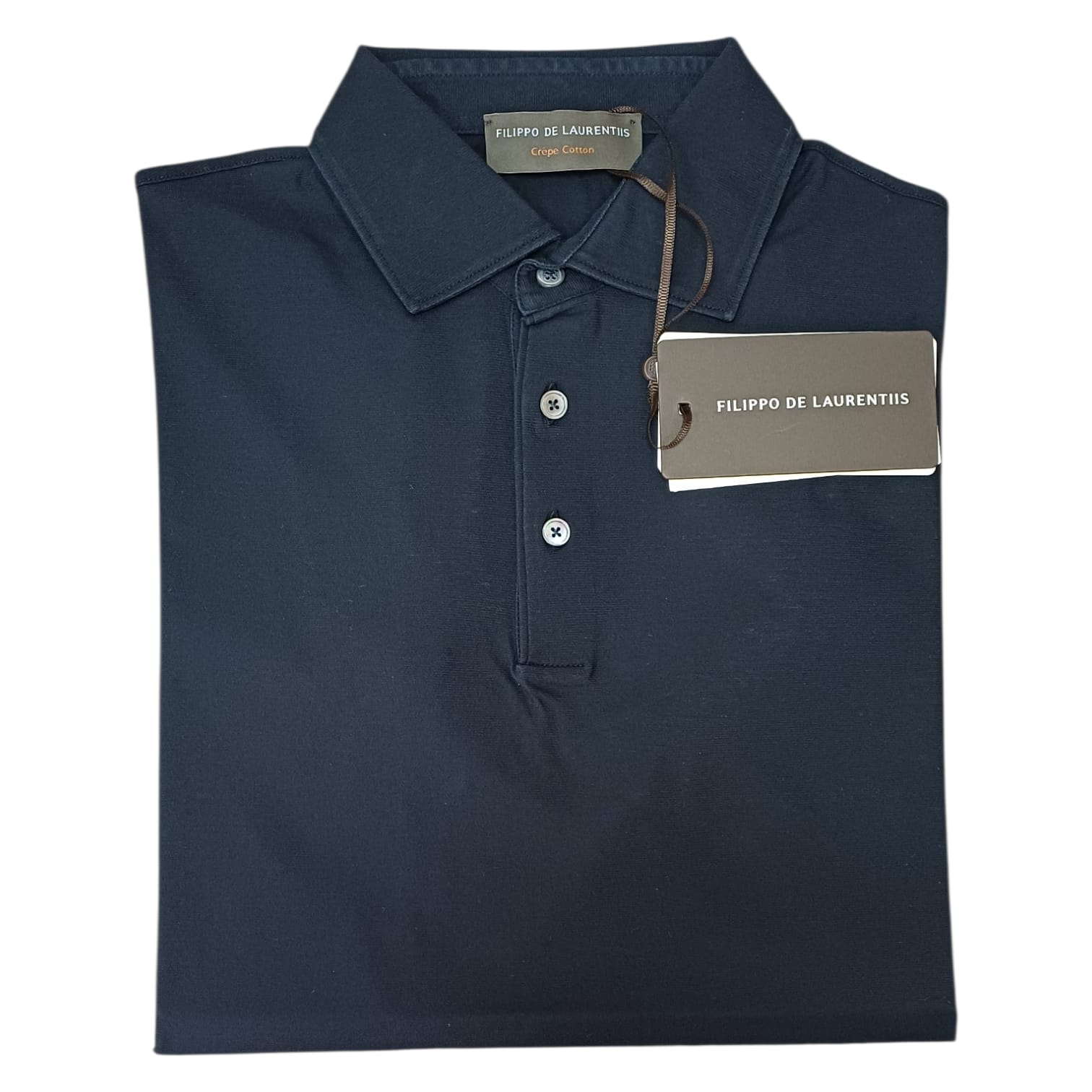 Filippo De Laurentiis Polo in crepe cotton
