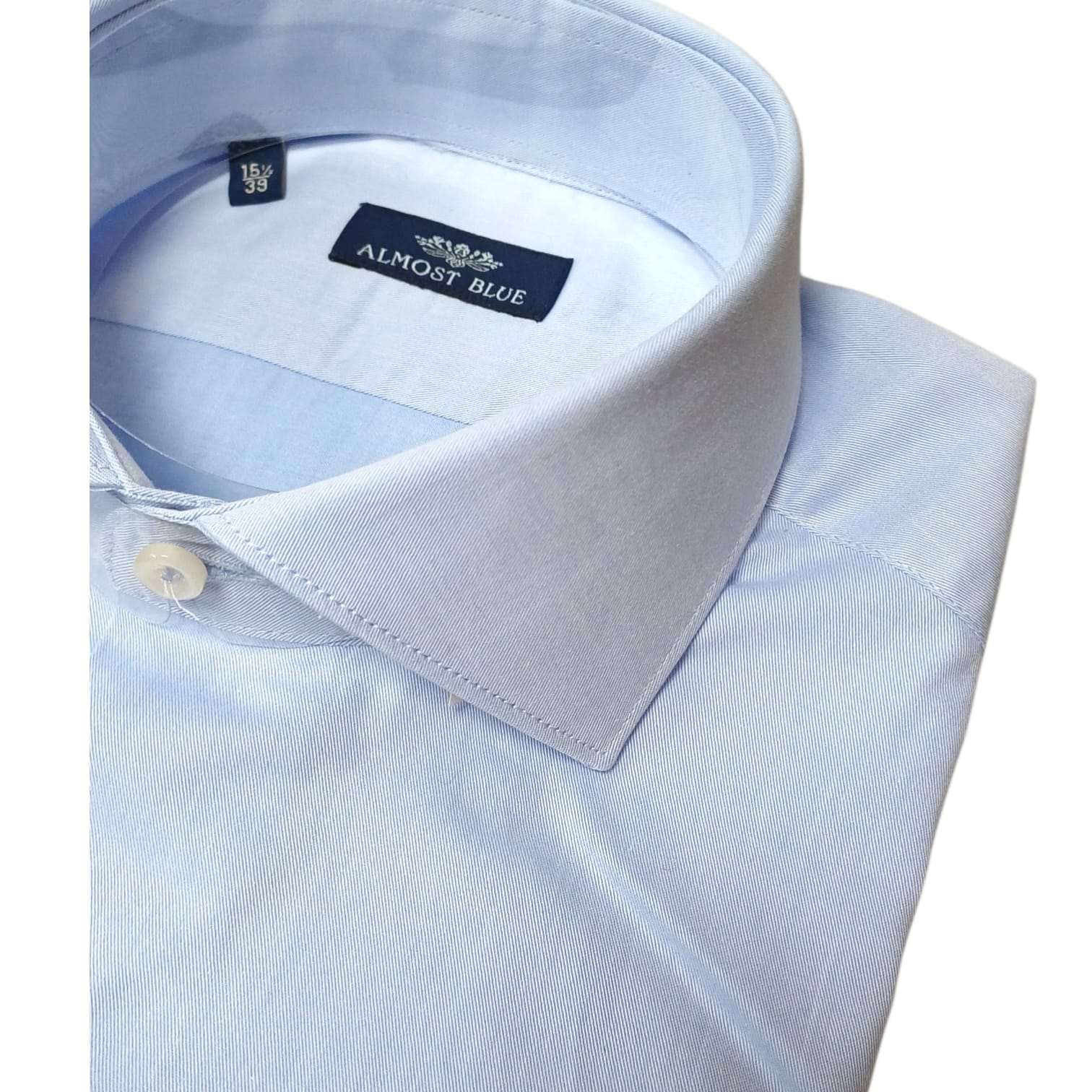 Camicia Almost Blue Twill tinta unita
