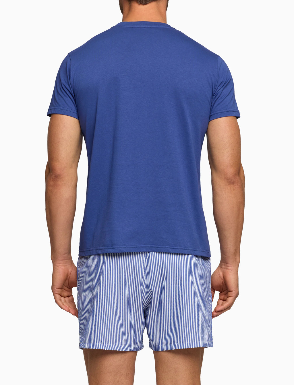 Gallo T-Shirt girocollo uomo cotone tinta unita con taschino seersucker
