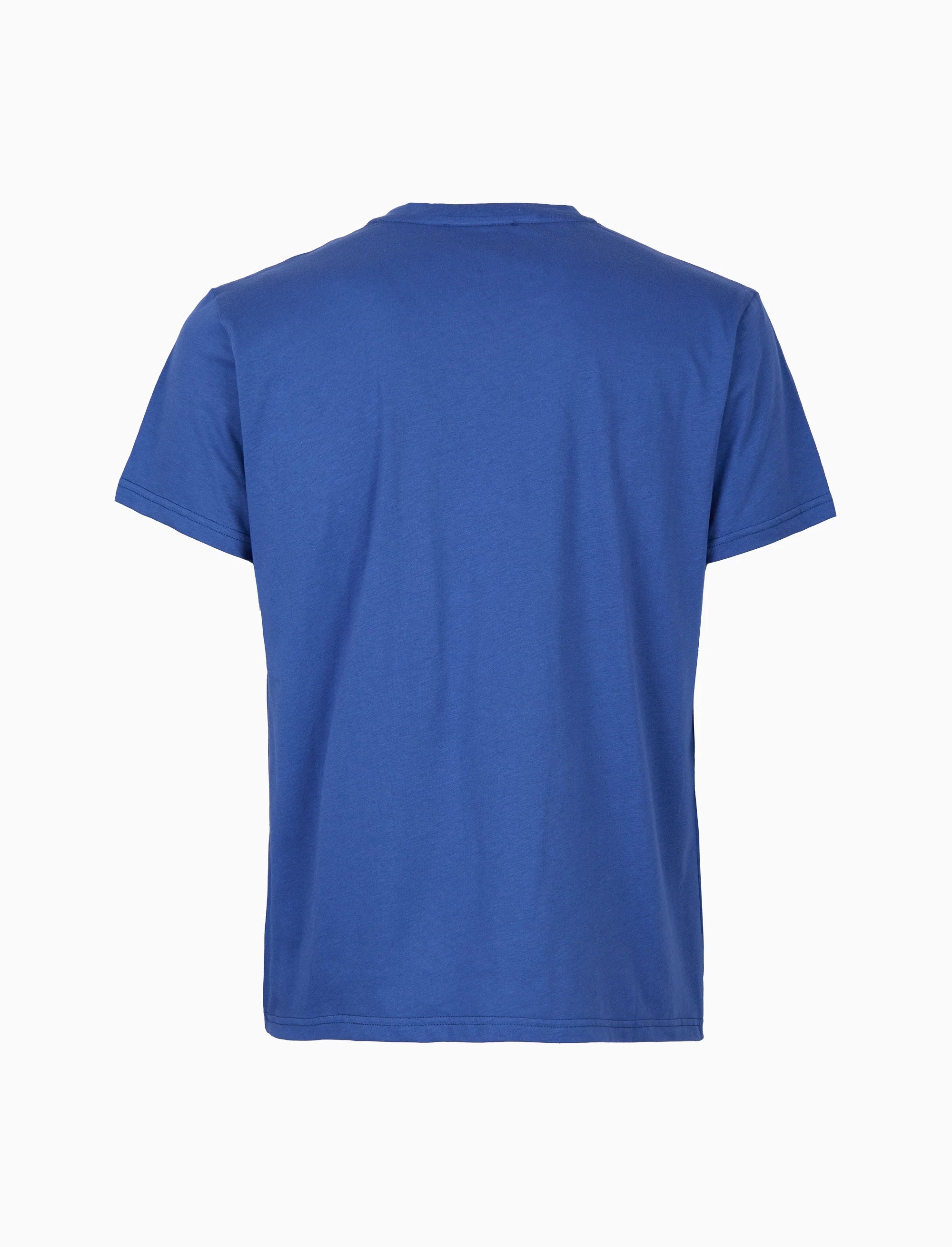 Gallo T-Shirt girocollo uomo cotone tinta unita con taschino seersucker