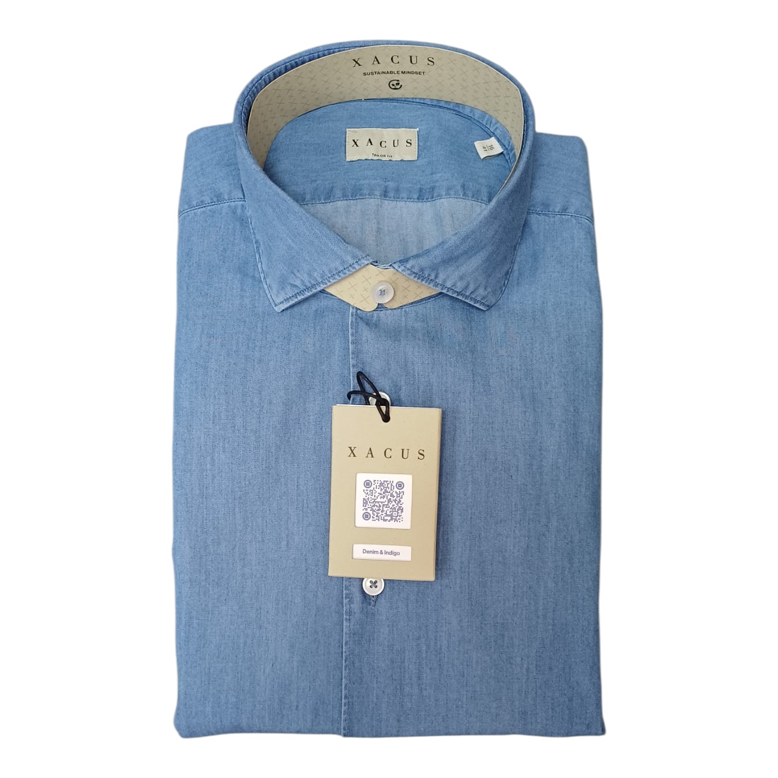 Xacus Camicia in tela chambray