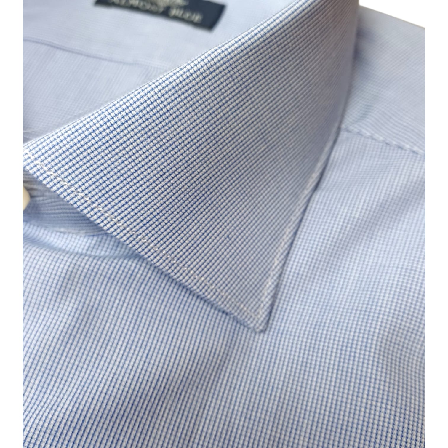 Camicia Almost blue falso unito