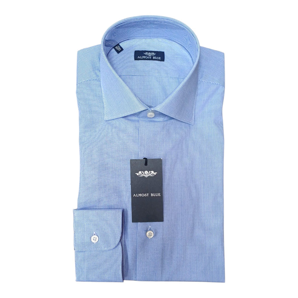 Camicia Almost blue falso unito