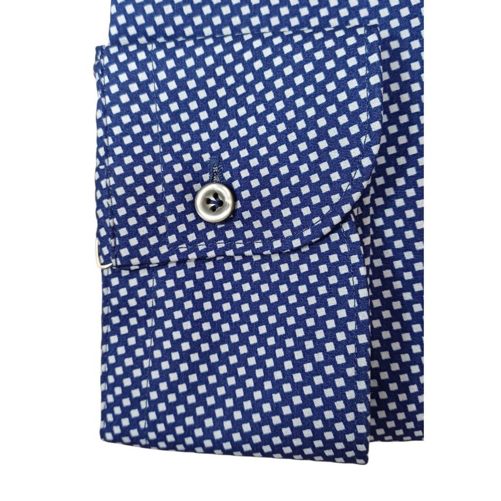 Camicia Almost blue fantasia stampata blu