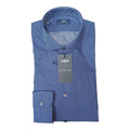 Camicia Almost blue fantasia stampata blu