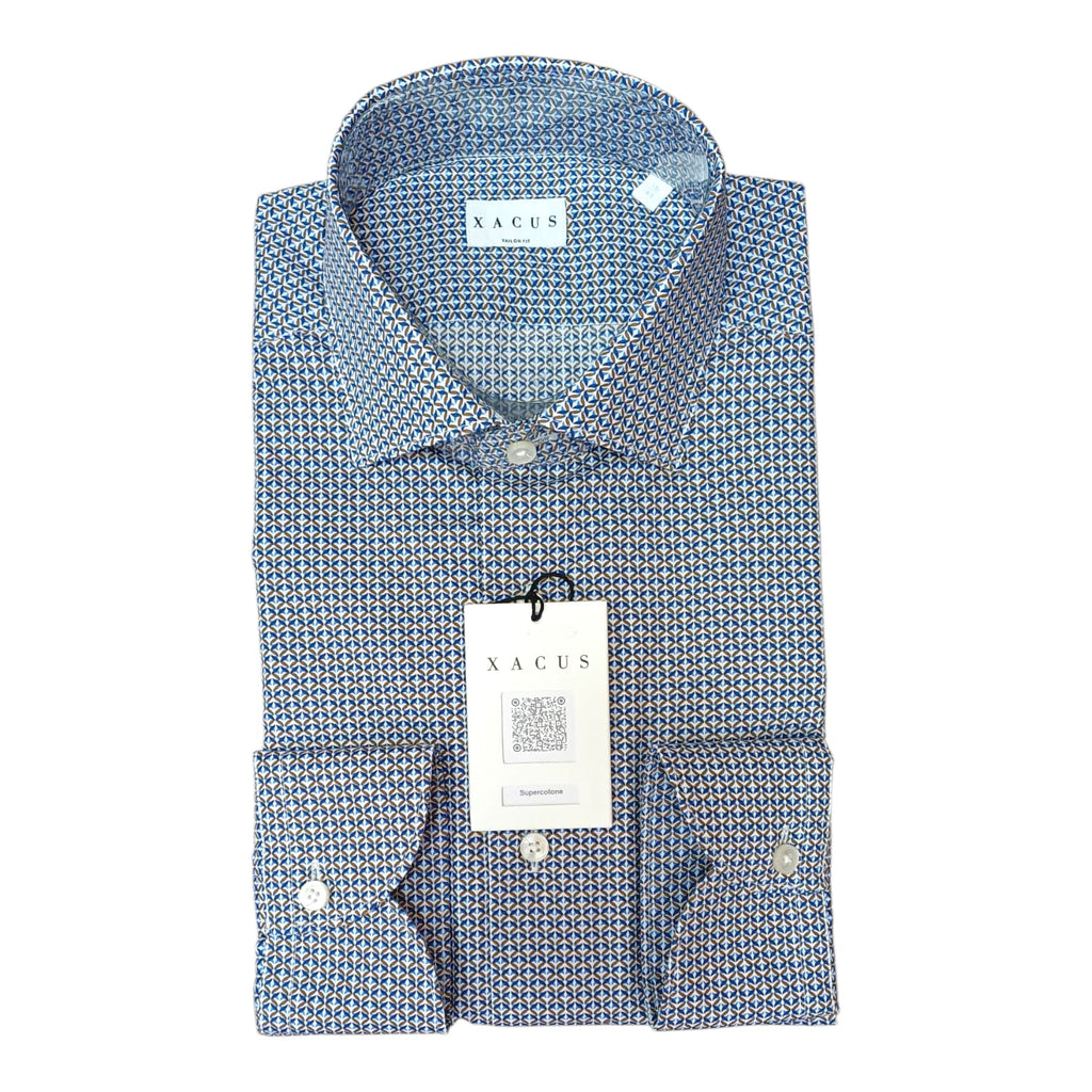 Xacus Camicia micro fantasia