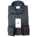 Xacus Camicia in lana merino grigio scuro