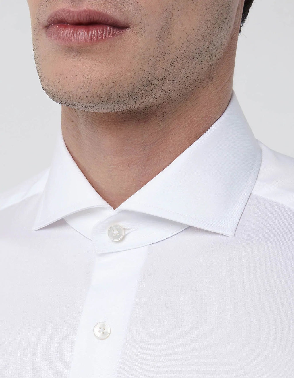 Xacus Camicia collo francese Tinta unita twill