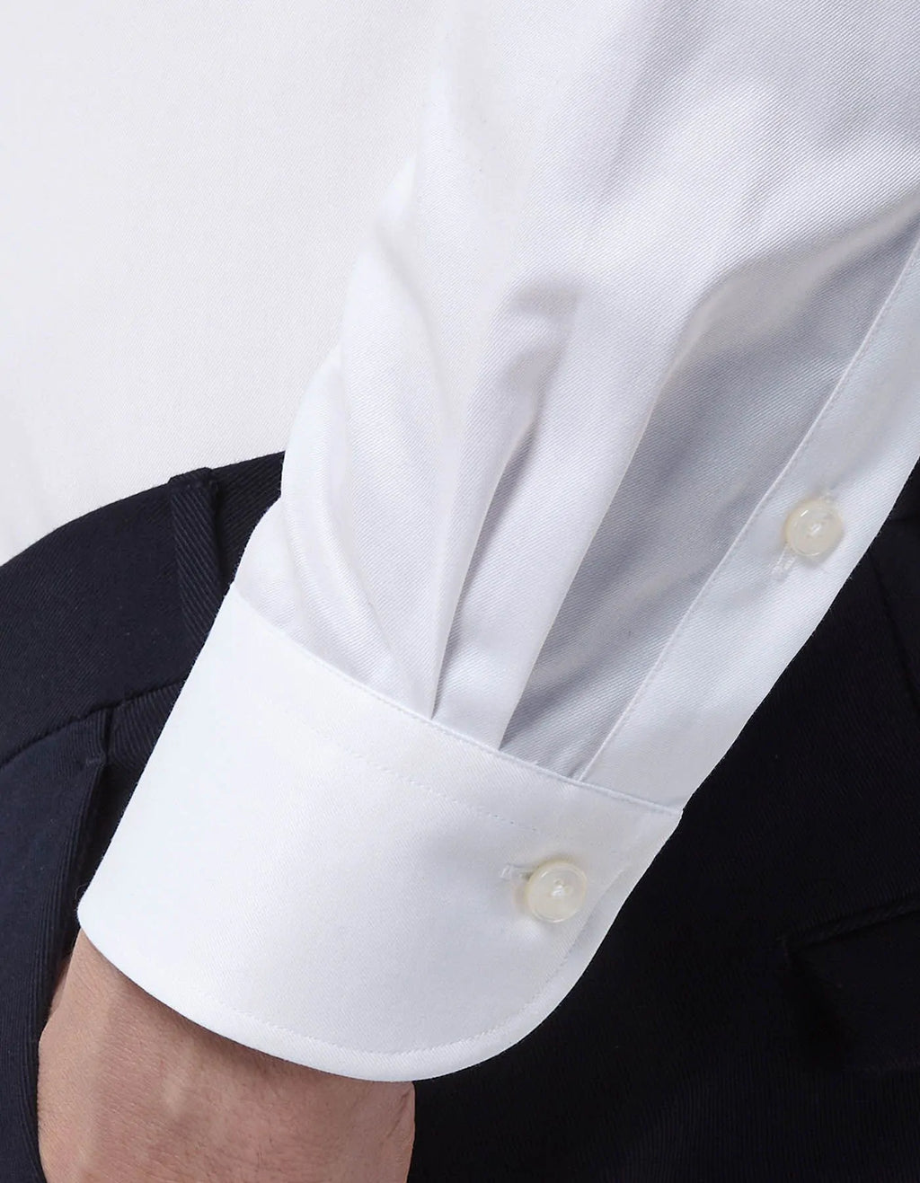 Xacus Camicia collo francese Tinta unita twill